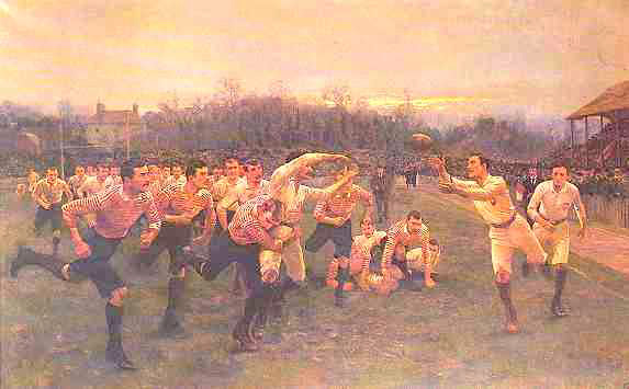 W. Willliam Barns: the rugby match